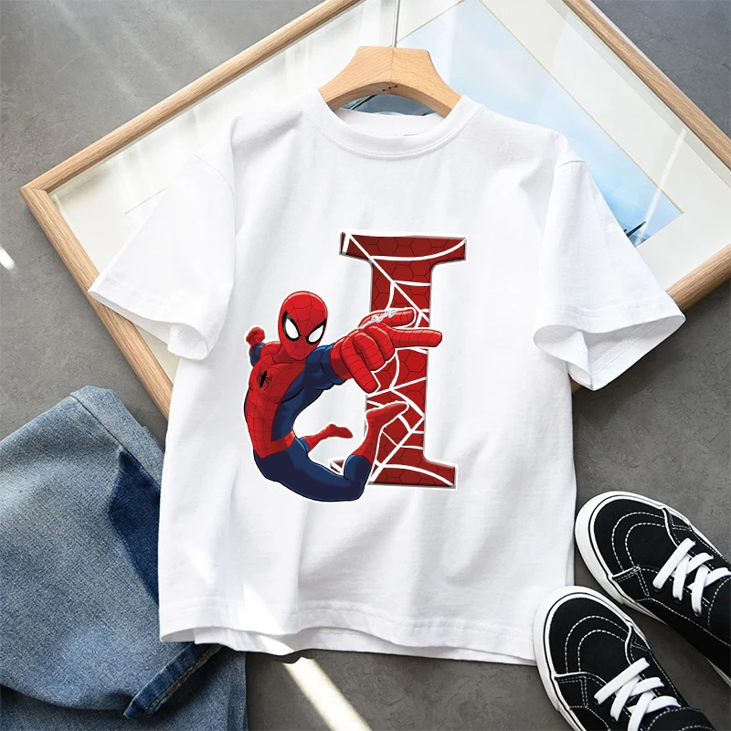 Bawełniana koszulka dziecięca Spider-Man z krótkim rękawem 10