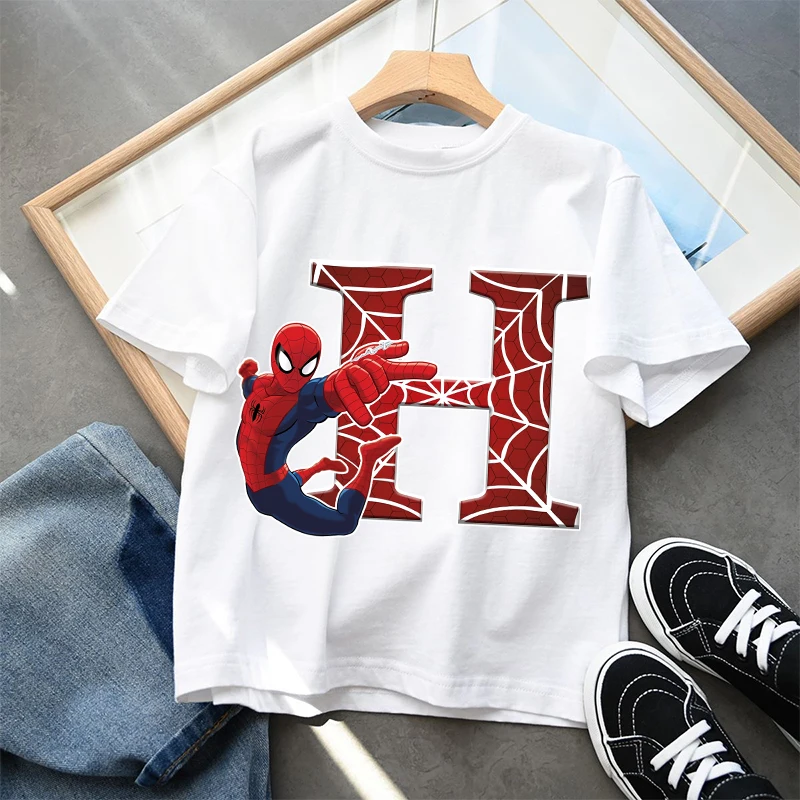Bawełniana koszulka dziecięca Spider-Man z krótkim rękawem 9