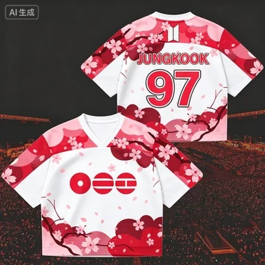 Koszulka K-pop BTS z nadrukiem dla fanów T399022