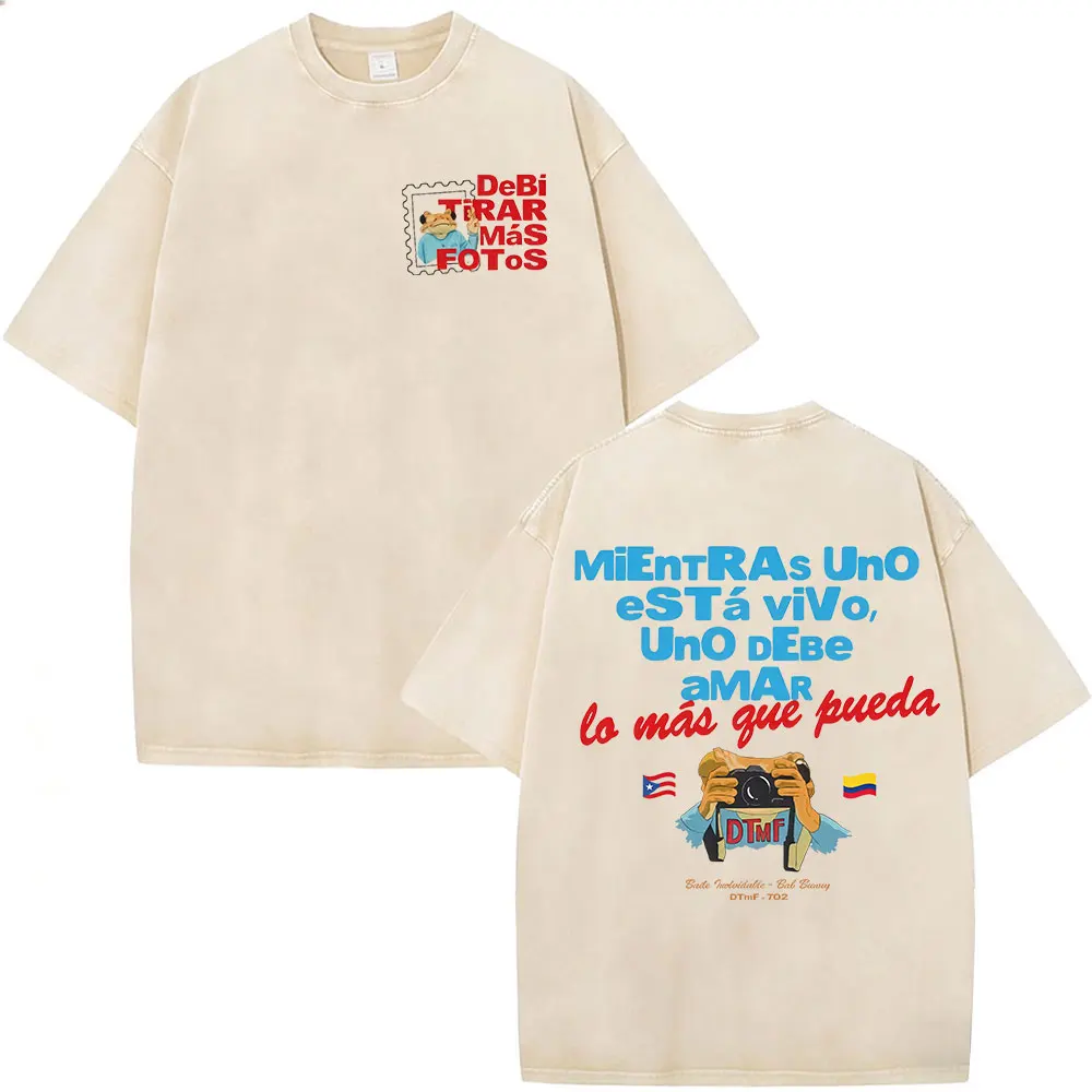 Koszulka męska vintage z nadrukiem w stylu retro Khaki