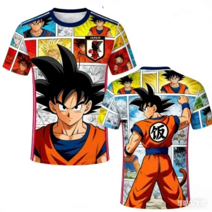 Sportowa koszulka piłkarska z nadrukiem 3D anime dla fanów Gkju6533