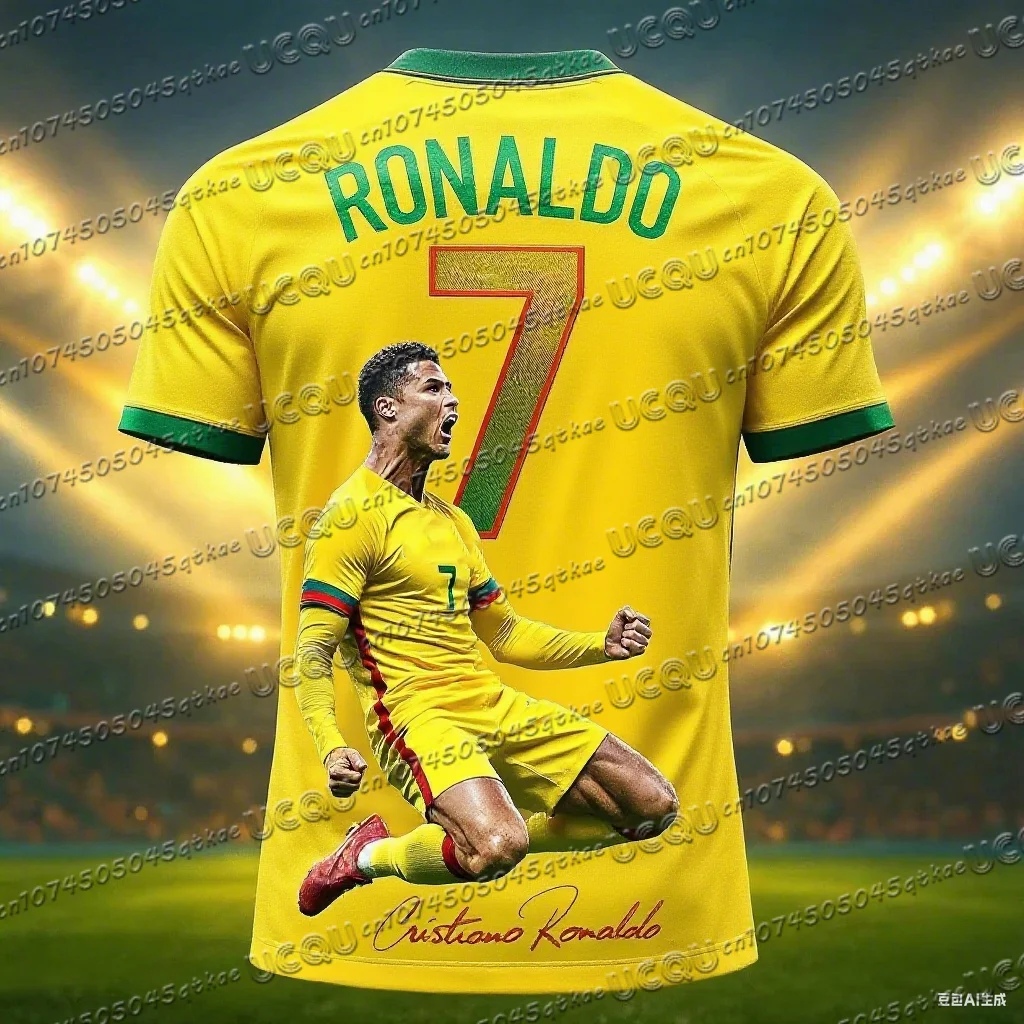 Koszulka piłkarska dziecięca Ronaldo 7 z krótkim rękawem Tt1114a6 094 036 zkb