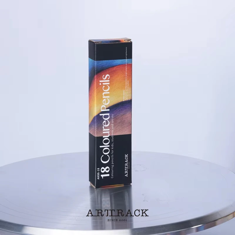 Kredki drewniane do rysowania zestaw artystyczny Jasnoszary
