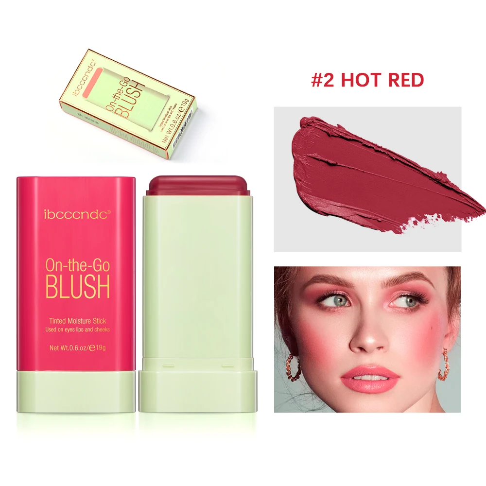 Kremowy róż do ust i policzków 3w1 w sztyfcie — Tinted Moisture Blush Stick Błękitny