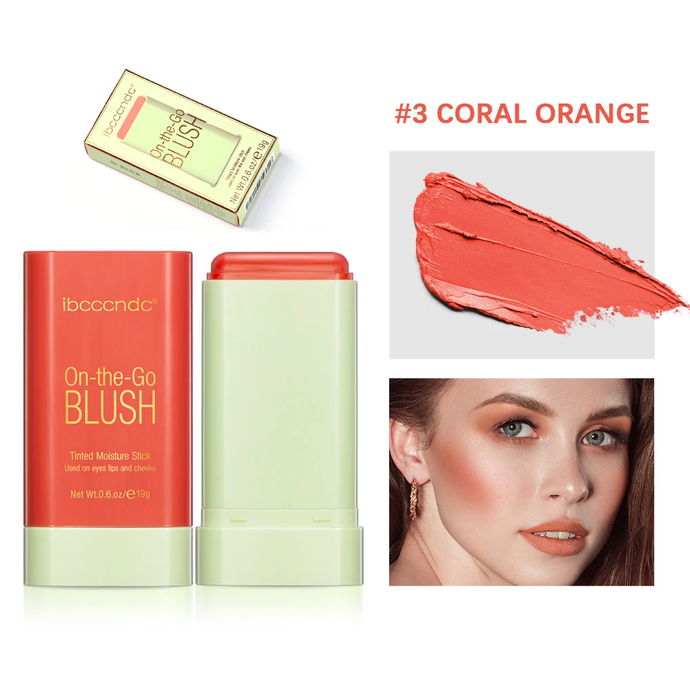 Kremowy róż do ust i policzków 3w1 w sztyfcie — Tinted Moisture Blush Stick Czekolada