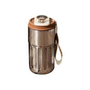 Kubek termiczny 450 ml z wyświetlaczem temperatury Czerwony