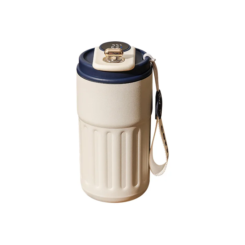 Kubek termiczny 450 ml z wyświetlaczem temperatury Zielony