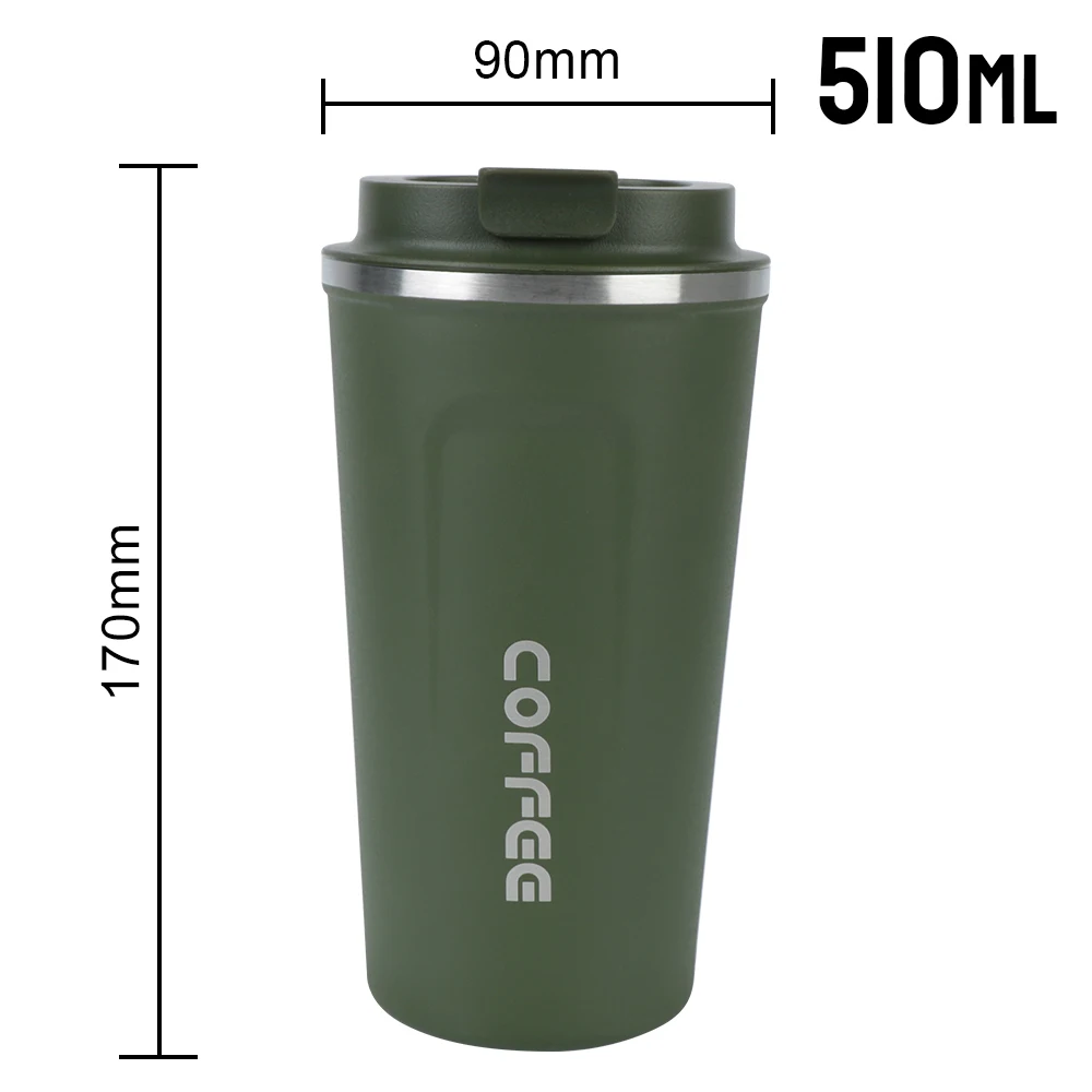 Kubek termiczny samochodowy ze stali nierdzewnej 380/510 ml Różowy