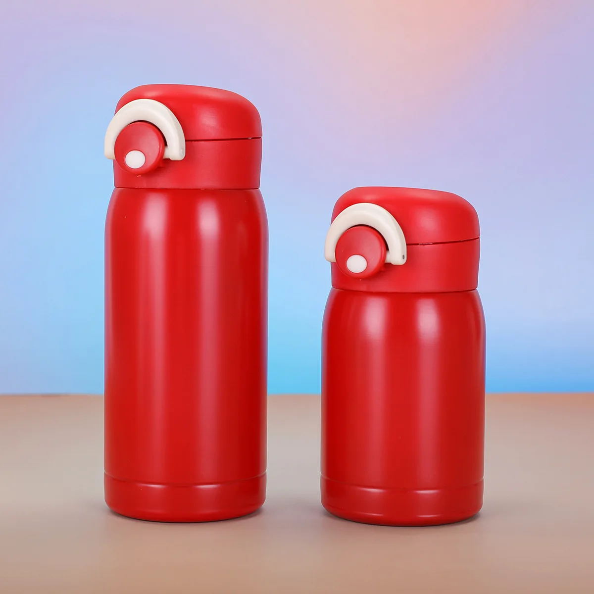 Kubek termiczny stalowy podróżny 200/350 ml Fioletowy