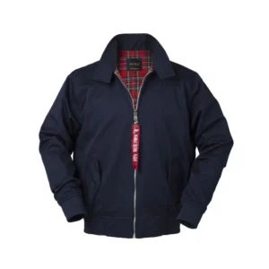 Kurtka bomber męska w stylu Harrington – klasyczny retro krój Marynarka wojenna