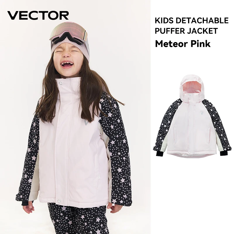Kurtka narciarska dziecięca VECTOR ciepła wodoodporna na zimę Kids jacket 13