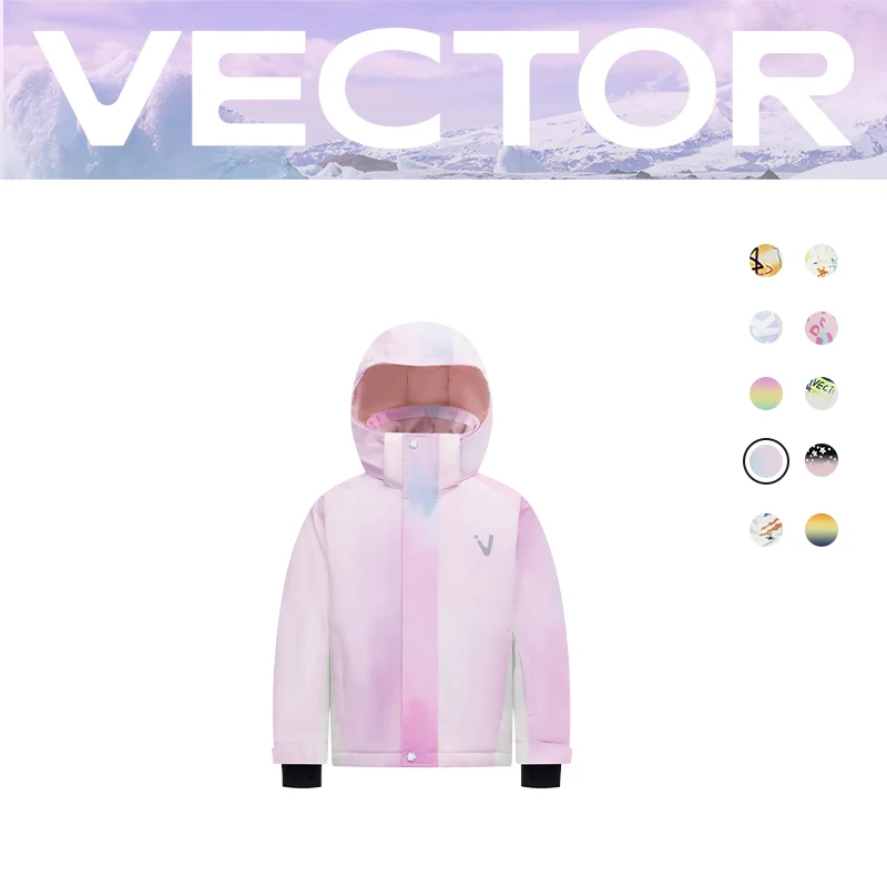 Kurtka narciarska dziecięca VECTOR ciepła wodoodporna na zimę Kids jacket 17