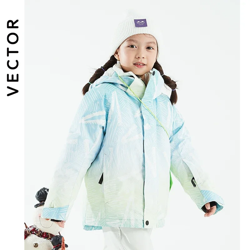 Kurtka narciarska dziecięca VECTOR ciepła wodoodporna na zimę Kids jacket 2