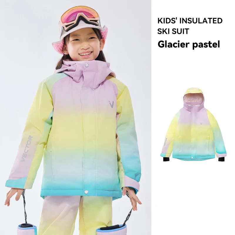 Kurtka narciarska dziecięca VECTOR ciepła wodoodporna na zimę Kids jacket 9
