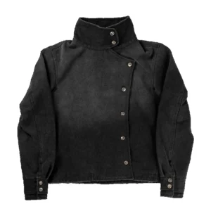 Kurtka unisex Y2K w stylu vintage z efektem sprania Sg fencing jacket