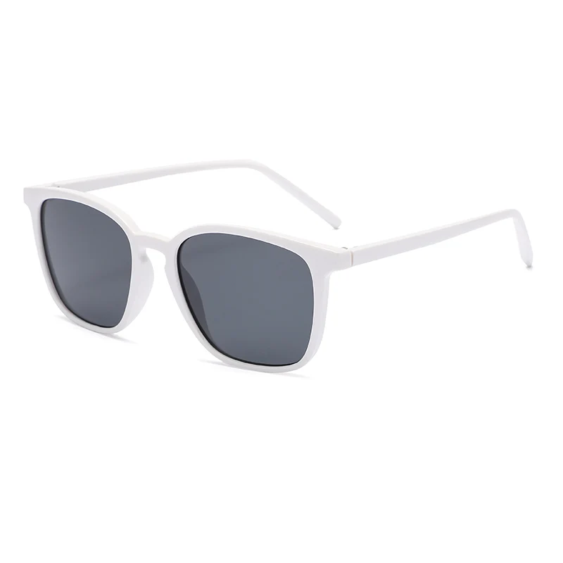 Kwadratowe okulary przeciwsłoneczne w stylu retro Y2K UV400 Biały