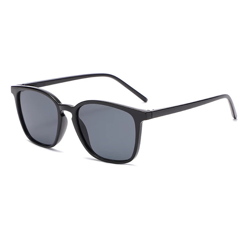 Kwadratowe okulary przeciwsłoneczne w stylu retro Y2K UV400 Czarny