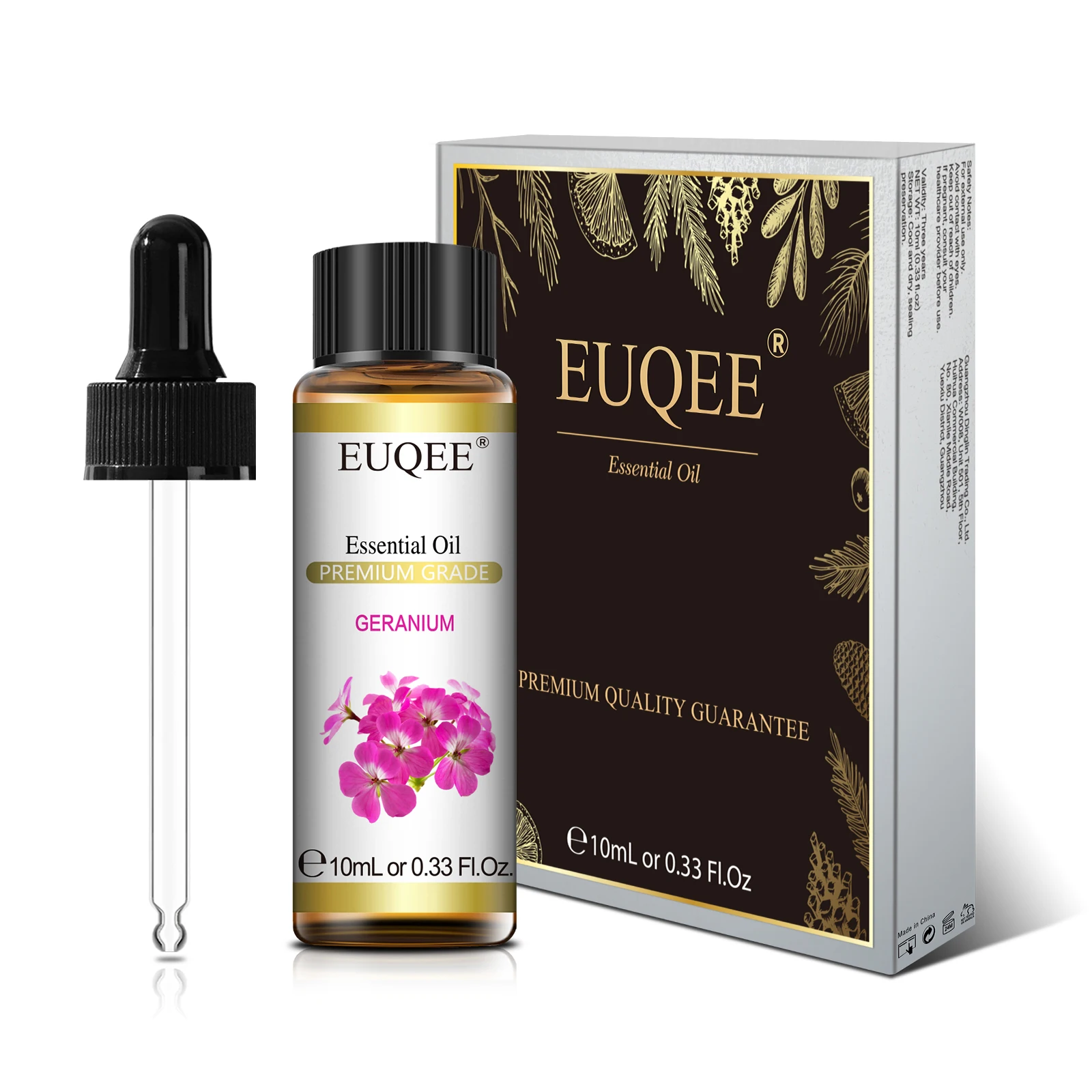 Kwiatowe olejki eteryczne 10 ml - lawenda, róża, jaśmin, ylang ylang Czarny