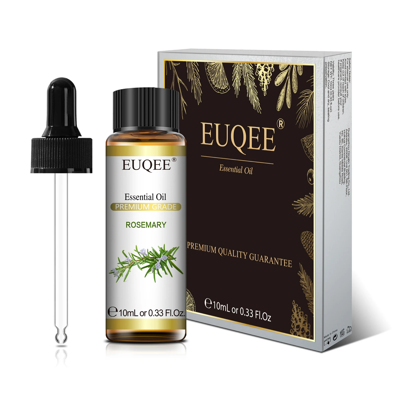 Kwiatowe olejki eteryczne 10 ml - lawenda, róża, jaśmin, ylang ylang Szary