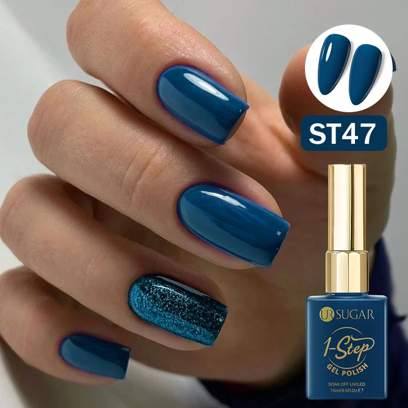Lakier hybrydowy 3w1 UR SUGAR 15 ml bez bazy i topu St47