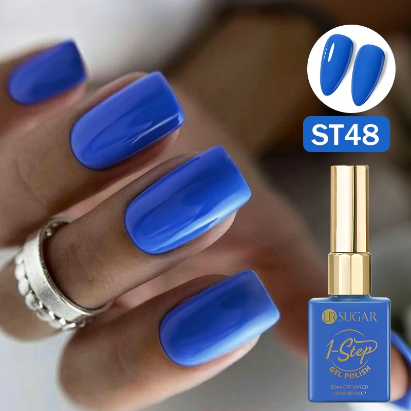 Lakier hybrydowy 3w1 UR SUGAR 15 ml bez bazy i topu St48