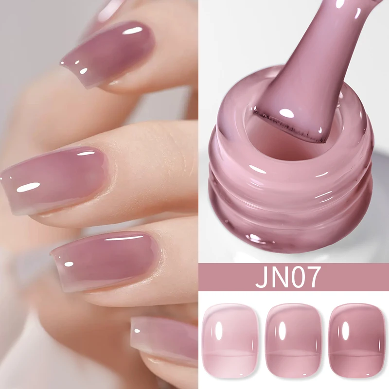 Lakier hybrydowy BORN PRETTY galaretka nude 10 ml UV LED Jn07