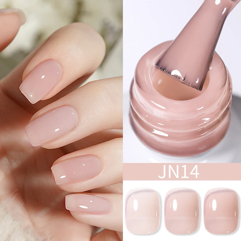 Lakier hybrydowy BORN PRETTY galaretka nude 10 ml UV LED Jn14