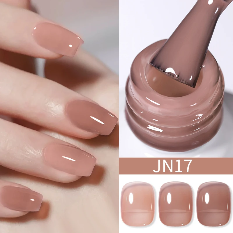 Lakier hybrydowy BORN PRETTY galaretka nude 10 ml UV LED Jn17