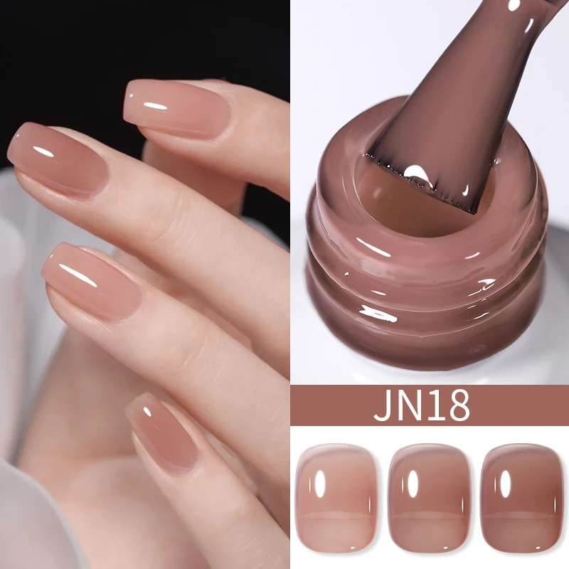 Lakier hybrydowy BORN PRETTY galaretka nude 10 ml UV LED Jn18