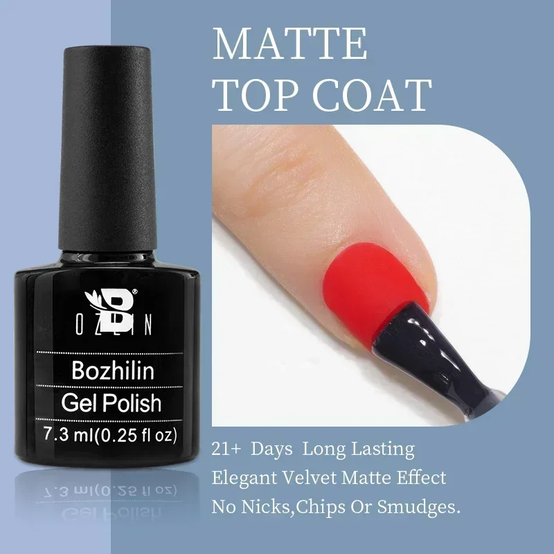 Lakier hybrydowy Kocie Oko z efektem magnetycznym 7,5 ml Matte top coat