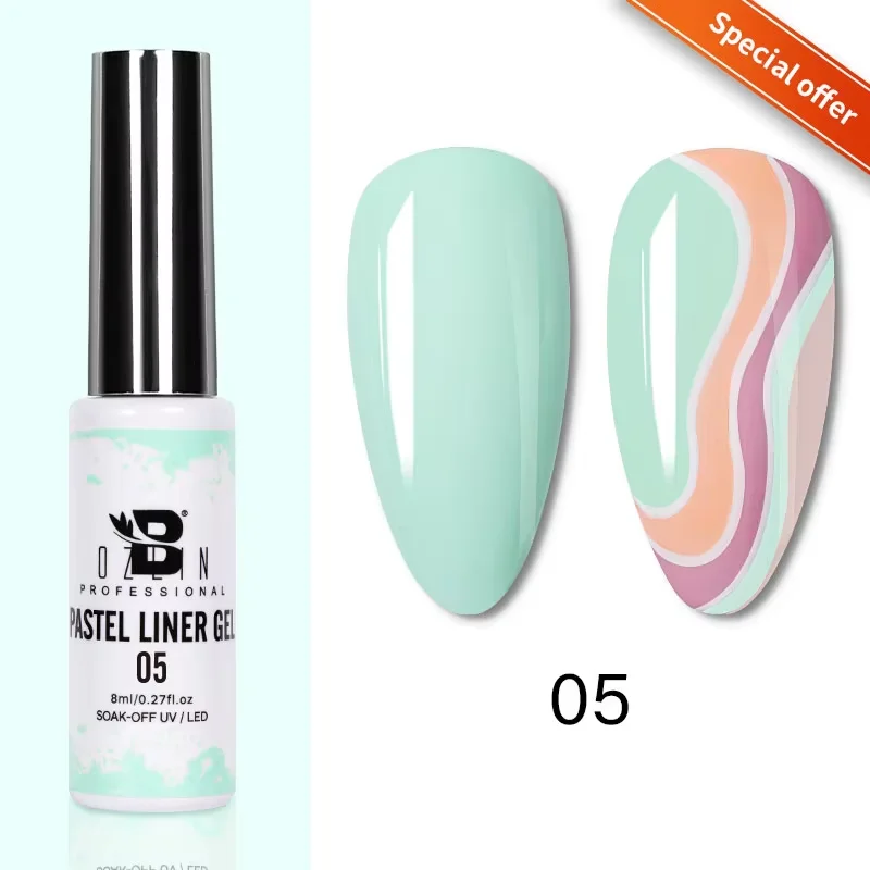Lakier hybrydowy Kocie Oko z efektem magnetycznym 7,5 ml Pastel liner 05