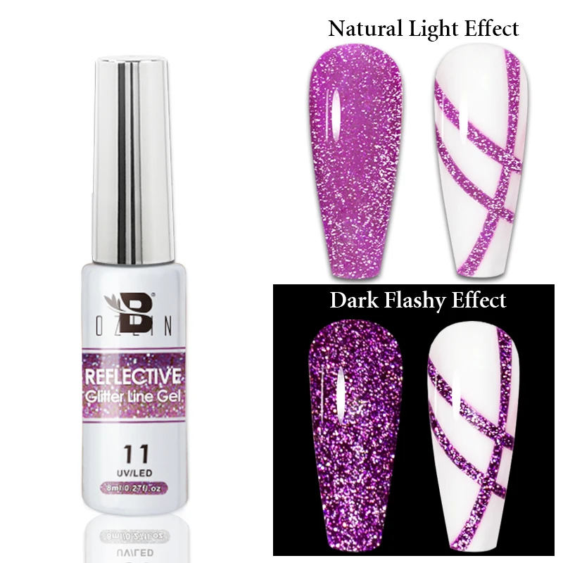Lakier hybrydowy Kocie Oko z efektem magnetycznym 7,5 ml Pastel liner 11