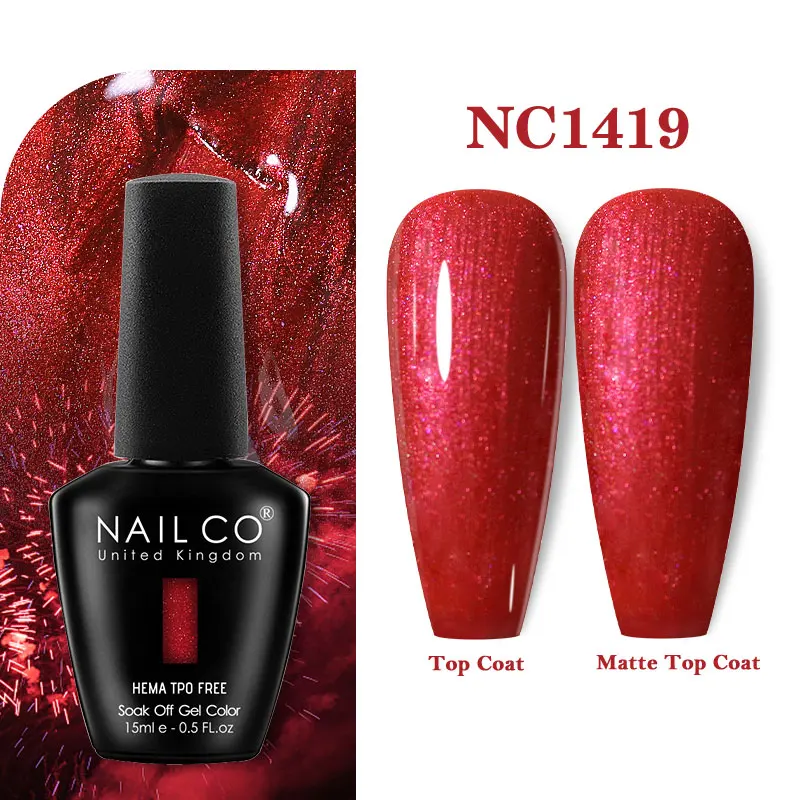 Lakiery hybrydowe NAILCO HEMA-FREE – 131 kolorów do wyboru 1419