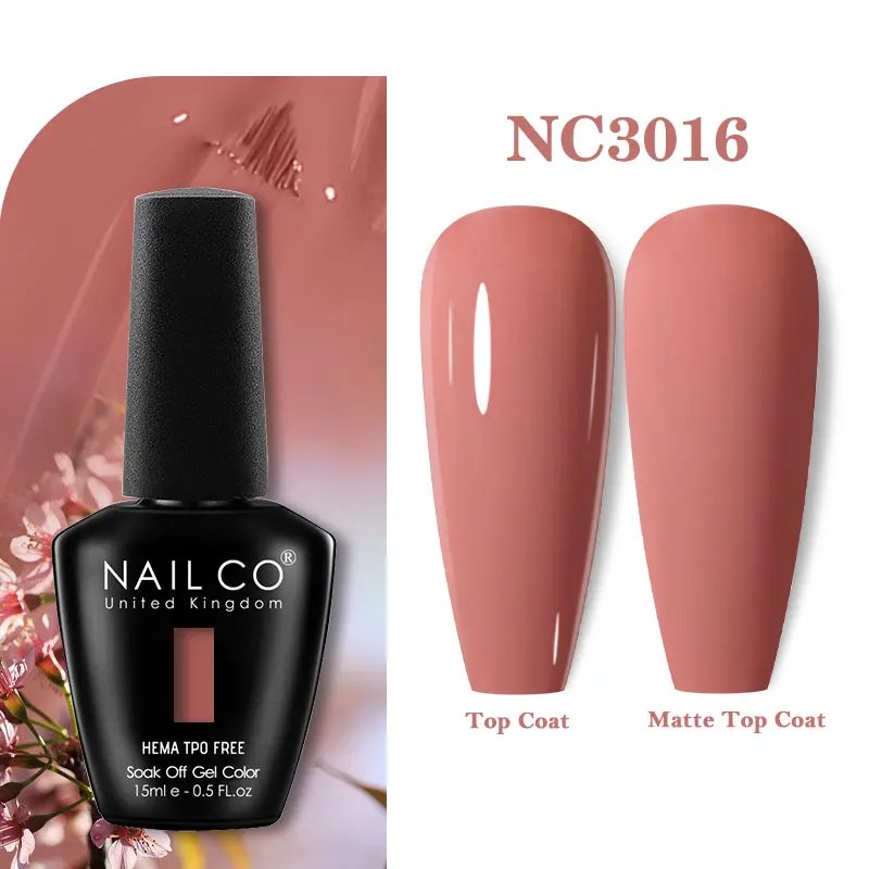 Lakiery hybrydowe NAILCO HEMA-FREE – 131 kolorów do wyboru 3016