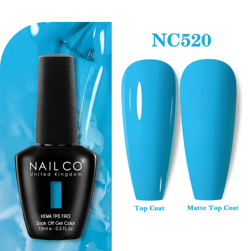 Lakiery hybrydowe NAILCO HEMA-FREE – 131 kolorów do wyboru 520