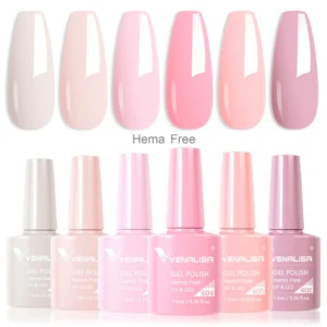 Lakiery hybrydowe Venalisa HEMA FREE - zestaw 6 sztuk Kit