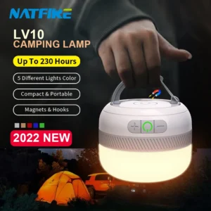 Lampa kempingowa LED akumulatorowa z magnesem 5200mah 10 230 godzin