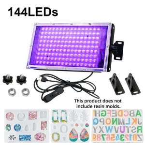 Lampa UV do żywicy epoksydowej USB - utwardzanie DIY 144 leds