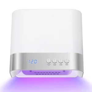 Profesjonalna lampa UV LED do paznokci 168W z 36 diodami i czujnikiem Biały