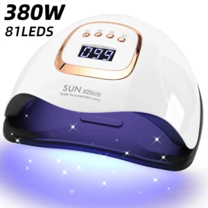 Lampa UV LED do paznokci 380W z czujnikiem i timerem Biały