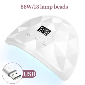 Lampa UV LED do paznokci LULAA 88W z ochroną oczu Digital display