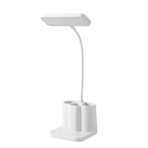 Lampka biurkowa USB LED do sypialni i nauki — beżowa Beżowy