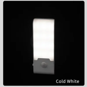 Lampka nocna LED z czujnikiem ruchu, ladowalna Biały