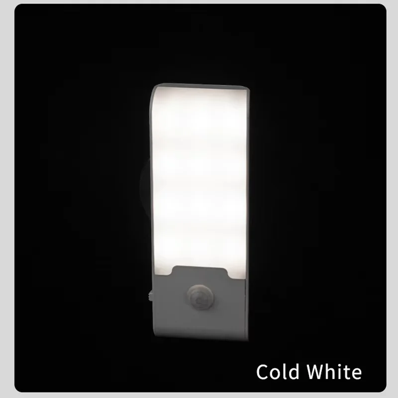 Lampka nocna LED z czujnikiem ruchu, ladowalna Biały