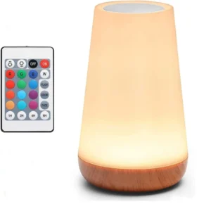 Lampka nocna LED RGB dotykowa z USB – 13 kolorów świecenia Remote control