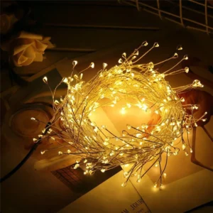 Lampki choinkowe LED na druciku 6-75 m z pilotem Biały