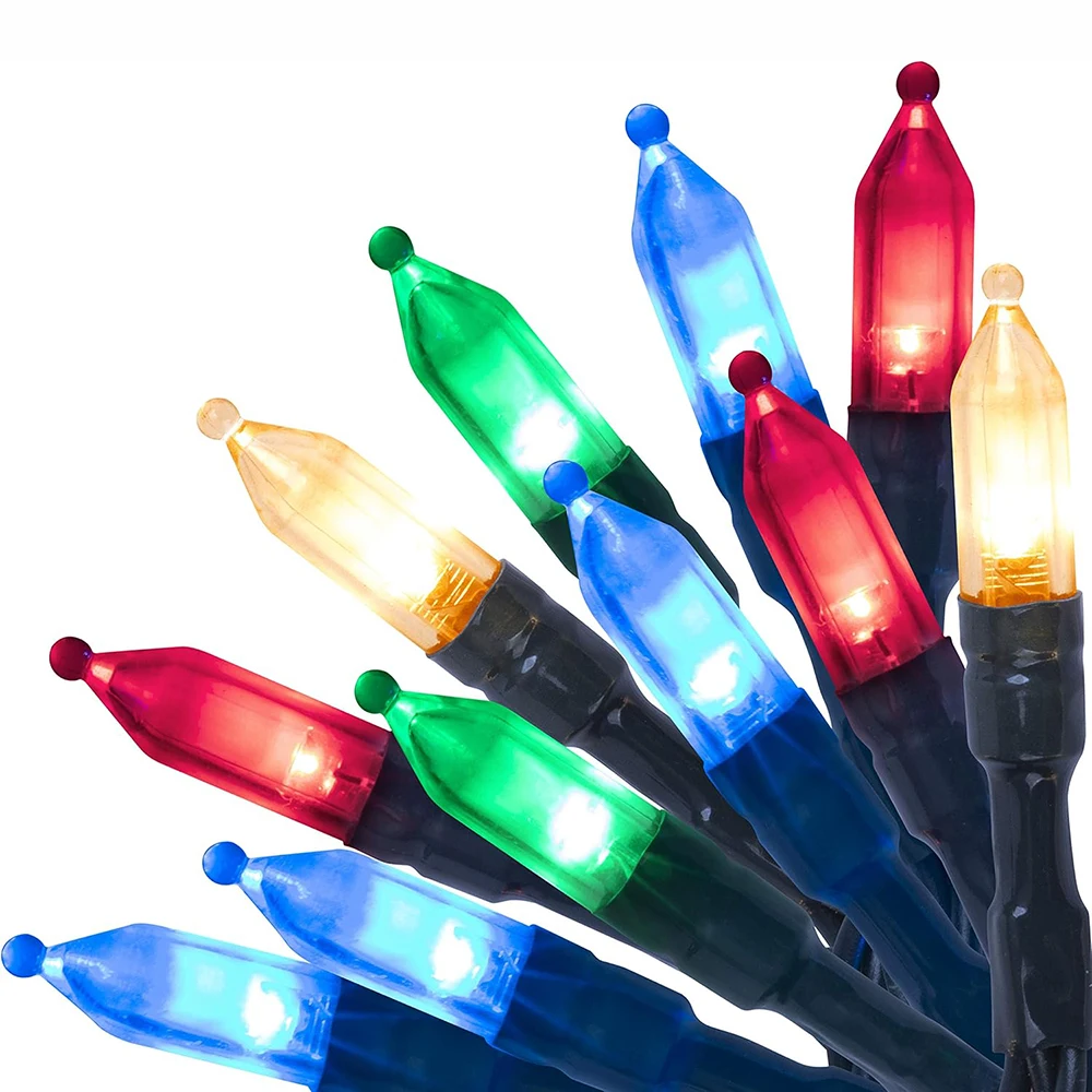 Lampki LED 10 m, 100 diod, z pilotem, zasilanie USB lub baterie Wielokolorowy