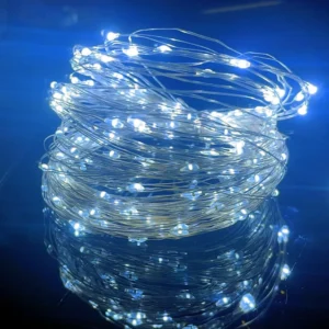 Lampki LED na druciku zasilane USB do dekoracji Biały