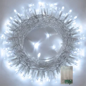 Lampki LED na baterie - girlanda świetlna do dekoracji Biały