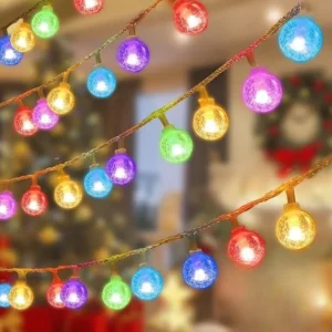 Lampki LED w kształcie kulek - girlanda na baterie lub USB Colorful